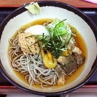 「冷し納豆おろしそば（￥420）」@萩の写真