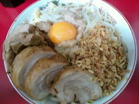 「小豚 汁なし アブラ ニンニク少し」@ラーメン二郎 湘南藤沢店の写真