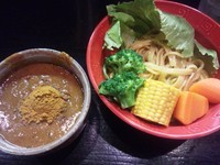 「【限定】スパイシードラゴカレーつけめん￥800＋ご飯￥100」@トリシオブットイメン 井の庄の写真