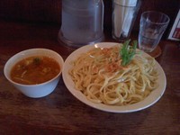 「トムヤンクンつけ麺、特盛り」@ガハハ食堂の写真