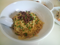 「汁なし担々麺・辛さひかえめ（ランチセット）」@栄児家庭料理の写真