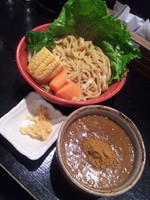 「【限定】スパイシードラゴラレーつけめん（中盛・あつもり）」@トリシオブットイメン 井の庄の写真