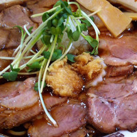 「肉そば+大盛り+エッグライス」@New Old Style 肉そばけいすけの写真