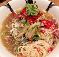 「カラシビ冷やし黒いイカすMEN！900円」@カラシビ味噌らー麺 鬼金棒の写真