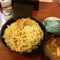 「和風辛つけ麺（１辛）麺増し400g＋海苔＋サイダーハイ×2」@麺屋 だいちゃんの写真