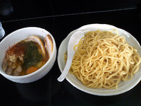 「冷やしスタミナとろろつけ麺 大盛(850円)」@潮中華 KAZEの写真