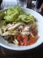 「冷やしトマトバジル麺　830円」@ぶしもりや めんめんの写真