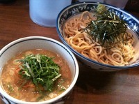 「【７月限定】なめ茸おろしつけ麺 大盛り（ワシワシ麺）880円」@ラーメンアキラの写真
