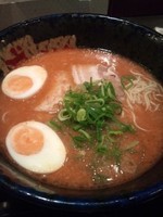 「赤いとんこつしぼり」@満洲屋が一番 船橋店の写真