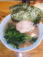 「ラーメンのり増しホウレンソウ増し【800円】」@横浜ラーメン 武蔵家 大井町店の写真