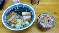 「中華そば、ちゃばら飯（小）」@米沢ラーメン 鈴木屋の写真
