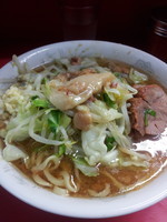 「小ラーメン、ニンニク、アブラ」@ラーメン二郎 環七一之江店の写真