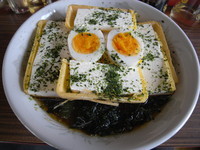 「アイスクリームらーめん」@楽食拉麺 菊やの写真