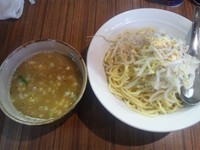 「【限定】カレーつけ麺￥800＋半ライス￥100」@中華そば 伝堂の写真