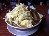 「豚そば（ヤサイ・ニンニク増し） 680」@つけめん・豚そば 活龍 牛久店の写真