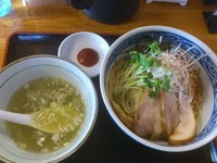 「【夏季限定】沖縄の塩冷しつけそば ￥750」@中華そば田家 ふくふくの写真