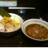 「つけ麺クラシック 麺少な目 ニンニク」@らーめん まぜそば がっつんの写真