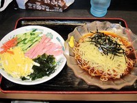 「黒酢しょうゆ冷し麺　490円」@日高屋 上野広小路店の写真