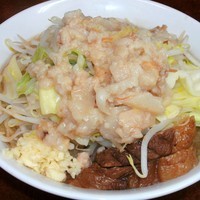 「小ラーメン（650円）＋ニンニク・アブラ」@ラーメン二郎 めじろ台法政大学前店の写真