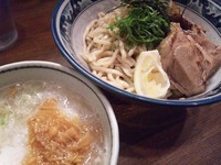 「【限定】なめ茸おろしつけ麺￥780・豚￥100」@ラーメンアキラの写真
