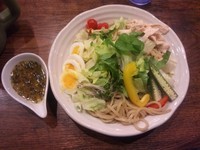 「【夏季限定】冷やし 塩バジル麺 ￥800」@あさか 麺工房、 朝霞本店の写真