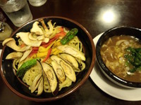 「夏やさいつけ麺(こってり)中盛950円」@ラーメン将太の写真