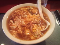 「酸辣温麺」@串揚げ アンジュの写真