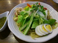 「【夏季限定】冷やし　塩バジル麺８００円」@あさか 麺工房、 朝霞本店の写真