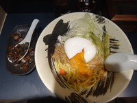 「肉味噌そば並+三種ノ利(950円→475円)」@弐玖ノ利の写真