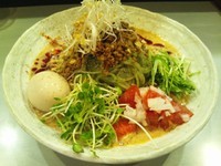 「【季節の中華そば】豆乳仕立ての冷し坦々麺800円＋味玉（クー」@中華蕎麦 瑞山（ZUIZAN）の写真