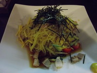 「冷やし中華（醤油）580円」@豚骨らーめん 神豚の写真