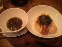 「[期間限定] 醤油つけ麺（＋水餃子）」@創作麺工房 鳴龍の写真