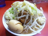 「ミニラーメン＋割れた半熟玉子　600円＋30円」@麺屋 桐龍の写真