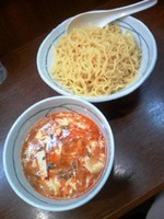 「サンラーつけ麺（大盛）６８０円」@酸辛麺専門店 一の写真