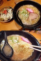 「「Bセット・塩（ラーメン+まかない丼）」￥900」@旭川ラーメン さいじょう 品達店の写真