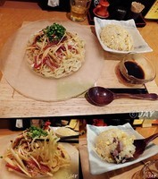 「「冷版葱叉焼麺」￥980+「ミニチャーハン」￥100」@創作中華 一笑の写真