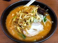 「味噌ラーメン＋ネギ　（600円＋100円）」@江戸一の写真