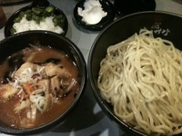 「極辛BLACKつけ麺 ・1辛(780円)」@極辛BLACKつけ麺 七代目けいすけの写真