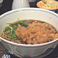 「天ぷらそば(とざるそば)」@室町 砂場の写真