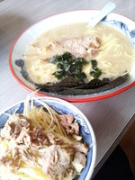 「ラーメン６００円　ミニネギ丼２００円」@ラーメンショップ 122号騎西店の写真