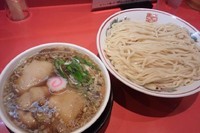 「つけそば（大盛り）豚足トッピング」@カドヤ食堂 本店の写真