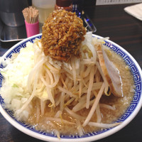 「角ふじ麺(麺硬め、玉ねぎ多め、ニンニクかなり多め)¥700」@山勝 角ふじ 金沢店の写真