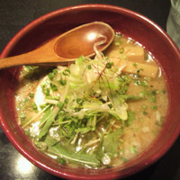 「鶏白湯  黄色 700円」@麺匠 羽羽の写真