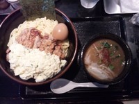 「濃厚魚介鶏つけ麺＋鳥竜田揚げ味玉付き」@麺屋 中川會の写真