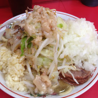 「ミニラーメン(麺硬)+刻み玉ねぎ¥100」@ラーメン二郎 大宮店の写真