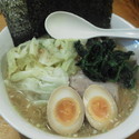 キャベツラーメン（中）＋玉子