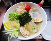 「冷やしはまぐりらぁめん」@麺屋 海神 吉祥寺店の写真