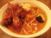 「極辛あんかけ拉麺 （プチ唐） 麺量260g  ￥960」@旨辛ラーメン 表裏の写真