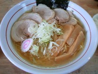 「塩チャーシュー（中盛サービス）+小ライス」@まつやの写真