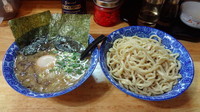 「魚介醤油豚骨つけ麺並（750円）＋味玉（100円）」@パワー軒の写真